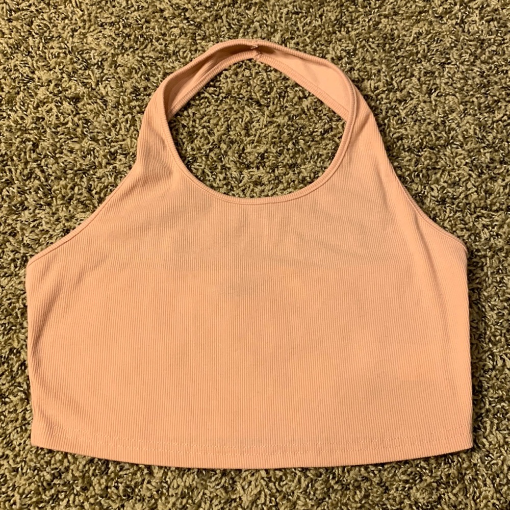 SHEIN pink halter top